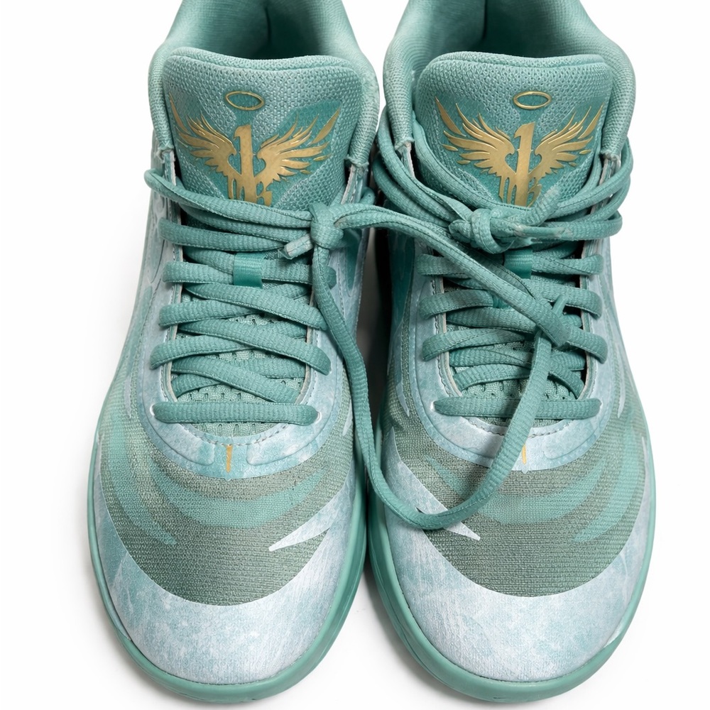Puma MB.02 Lamelo Ball Lunar Men’s Shoes 9 Jade/Gold 378284-01 - Picture 5 of 8